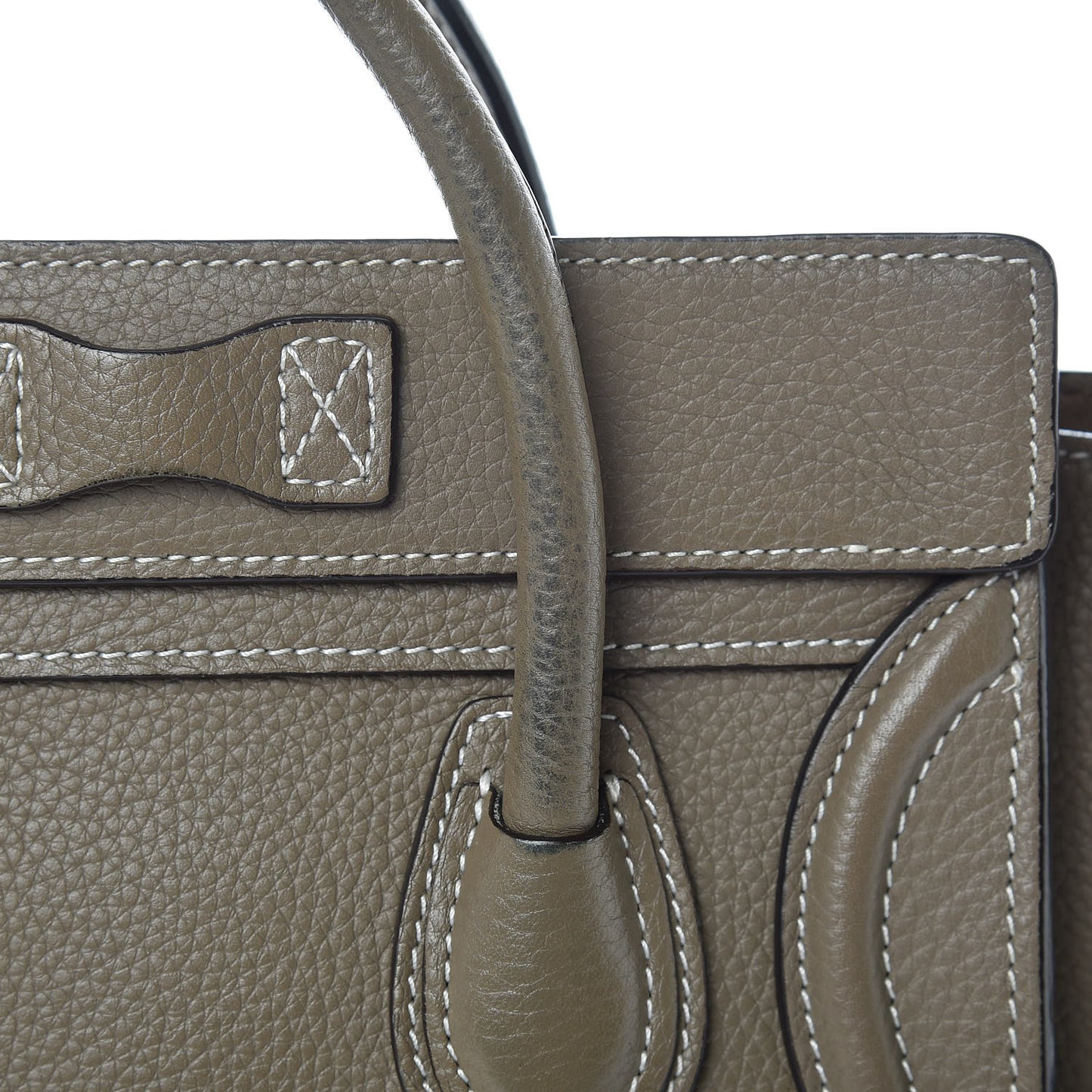 Drummed Calfskin Nano Luggage Souris