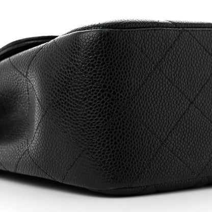 Chanel Caviar Quilted Jumbo Single Flap Black 9 of 13