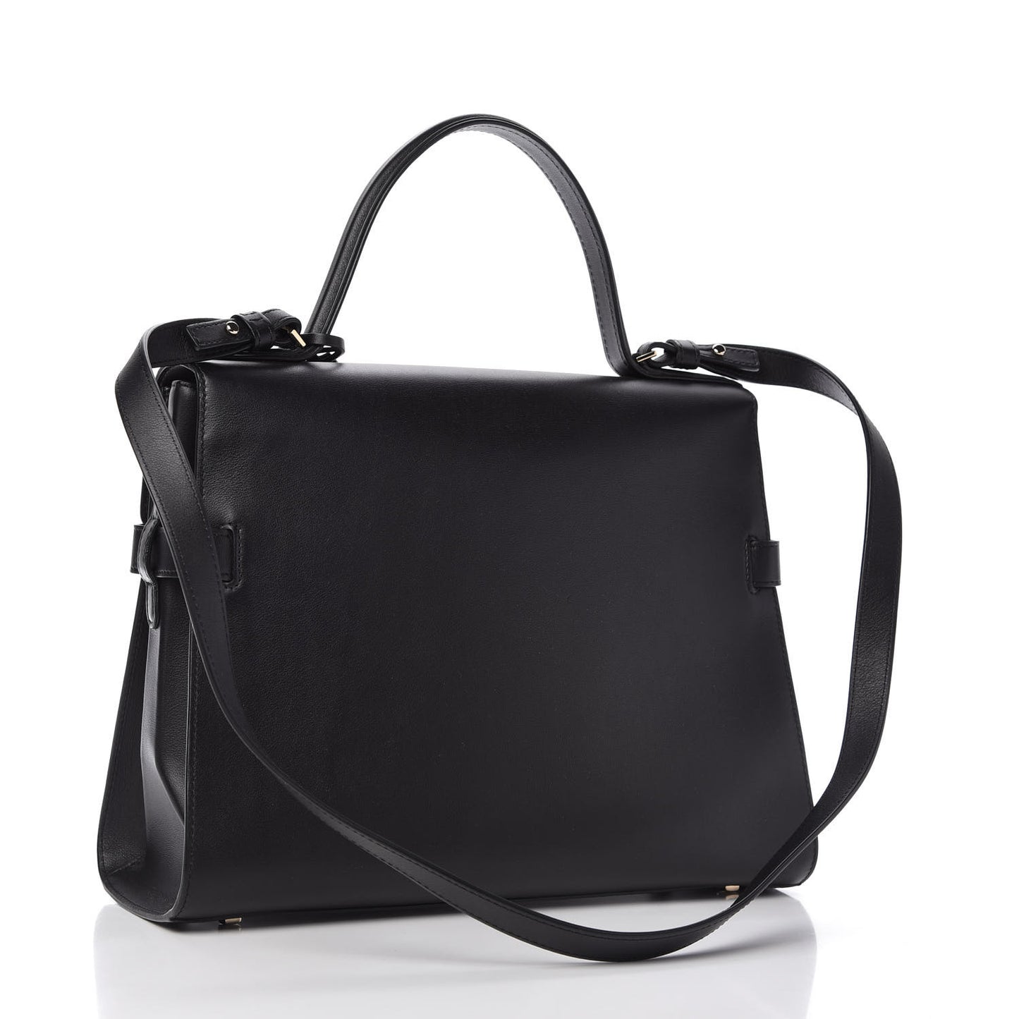 Smooth Calfskin GM Tempete Satchel Black