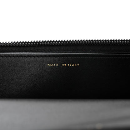 Chanel Shiny Calfskin Quilted Metal Top Handle Wallet On Chain WOC Black 7 of 12