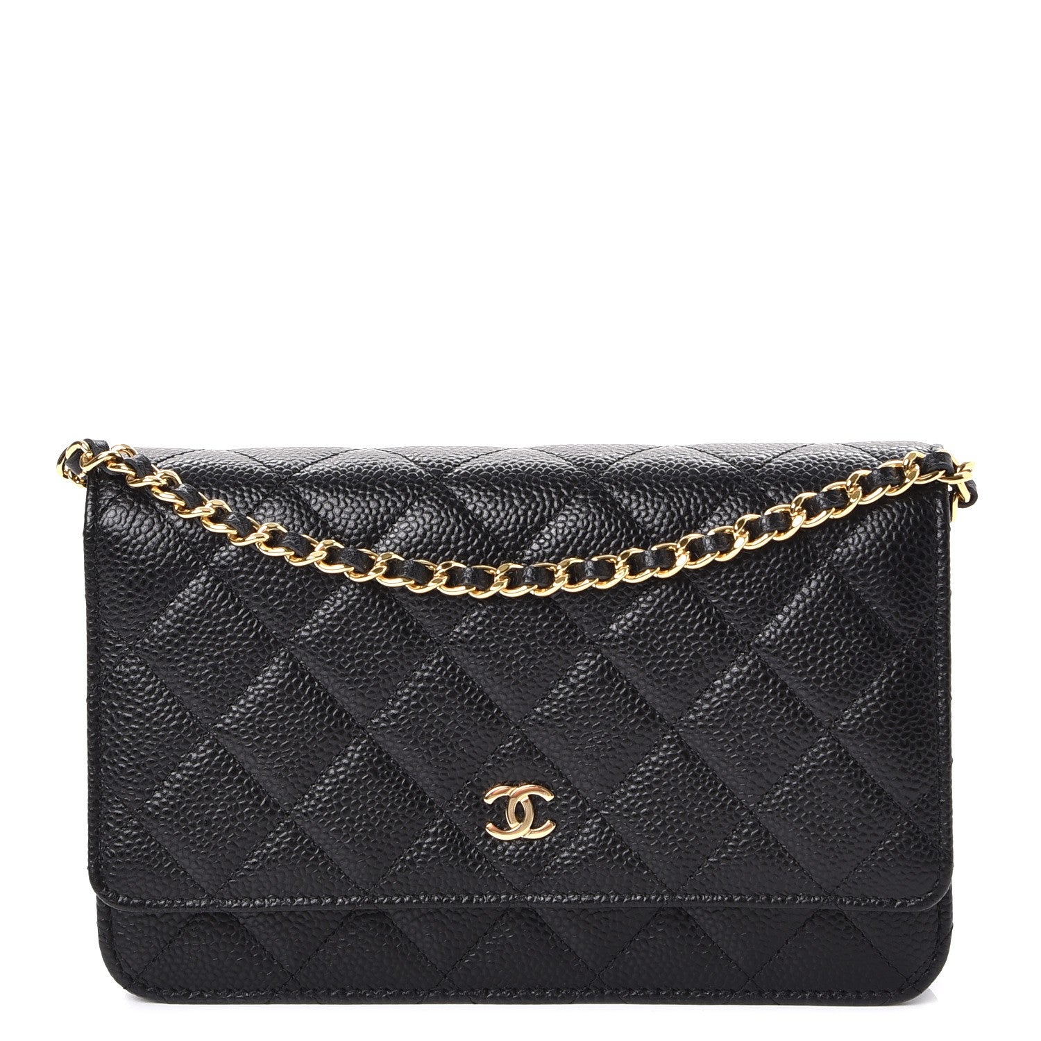 Chanel Caviar Quilted Wallet On Chain WOC Black 1 of 9