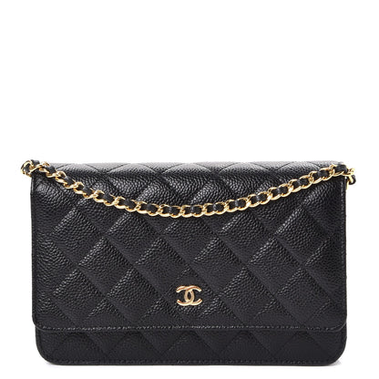 Chanel Caviar Quilted Wallet On Chain WOC Black 1 of 9