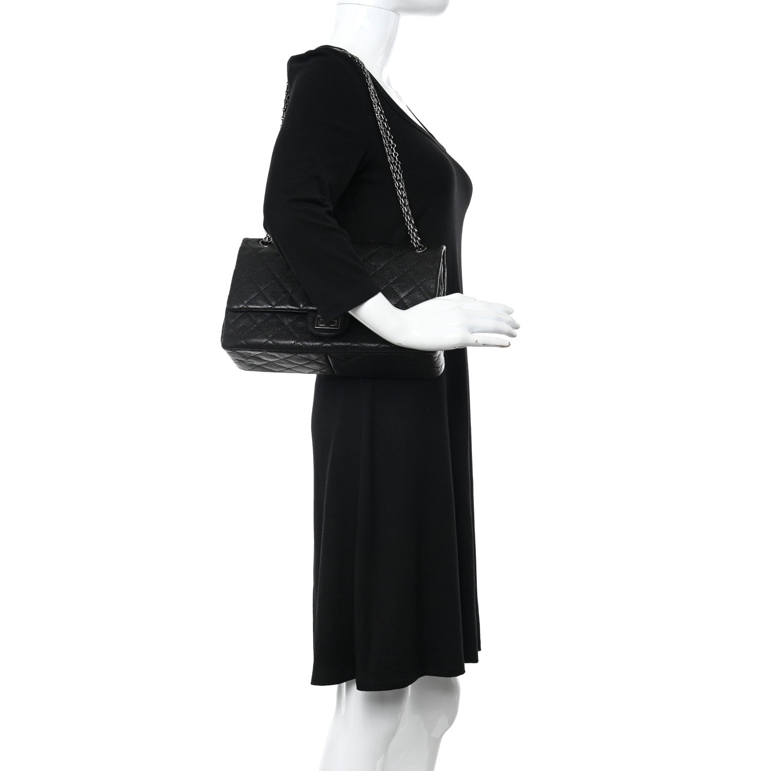 Chanel Caviar Quilted 2.55 Reissue 226 Flap Black 2 of 10