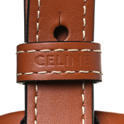 Celine Triomphe Canvas Calfskin Shopper Tote Tan 11 of 11
