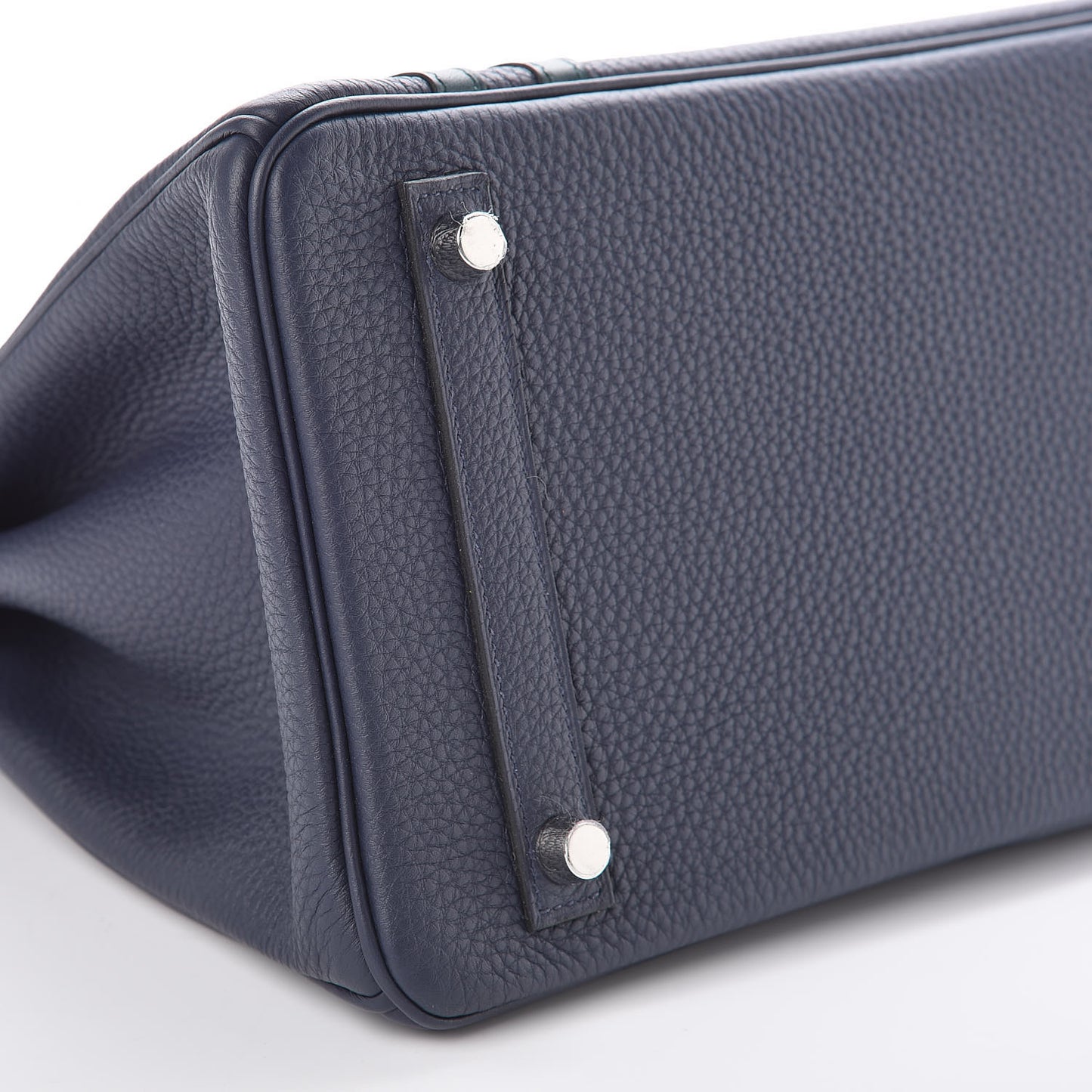 Togo Swift Officier Birkin 30 Bleu Nuit Vert Cypress