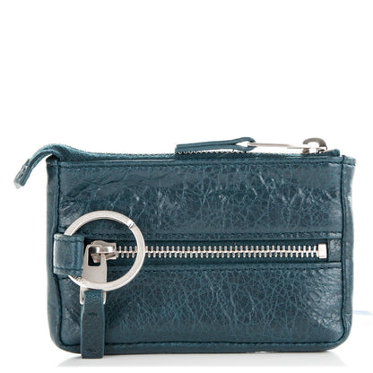 Balenciaga Agneau Arena Classic Hardware Tokyo Wallet Bleu Petrole 1 of 7