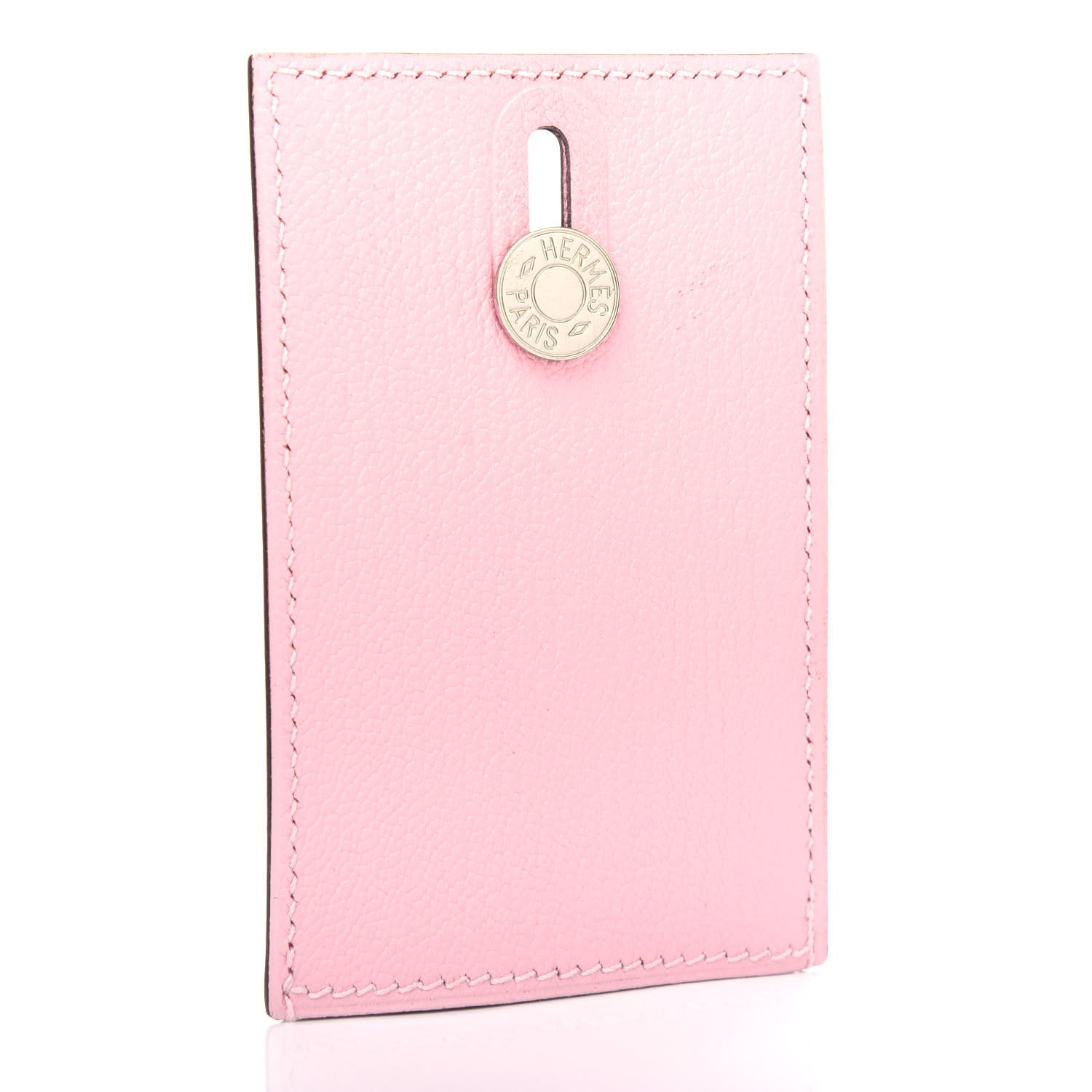 Hermes Chevre Mysore Diabolo Card Holder Case Rose Sakura 3 of 7