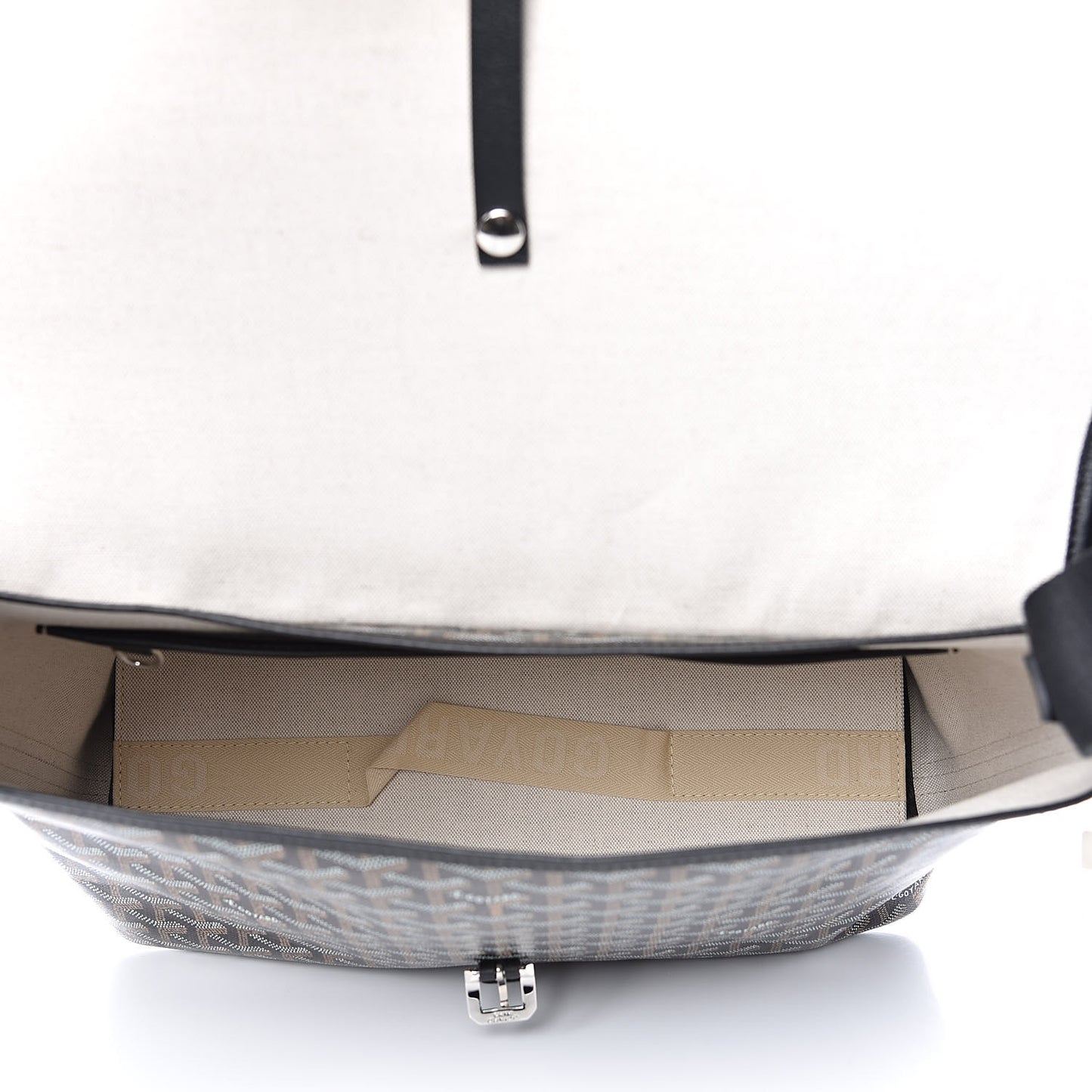 Goyardine Capetien Messenger Bag Black