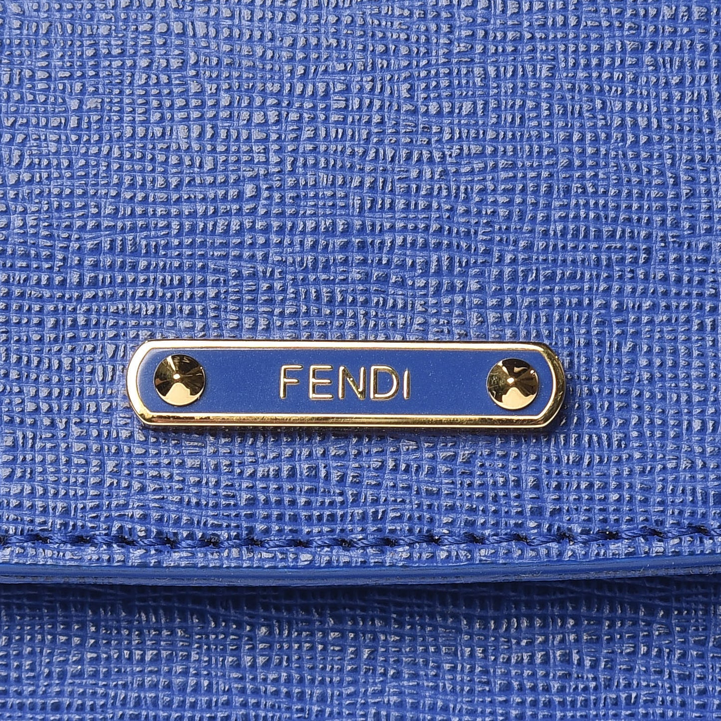 Vitello Elite Flap Crossbody Bag Blue Neon