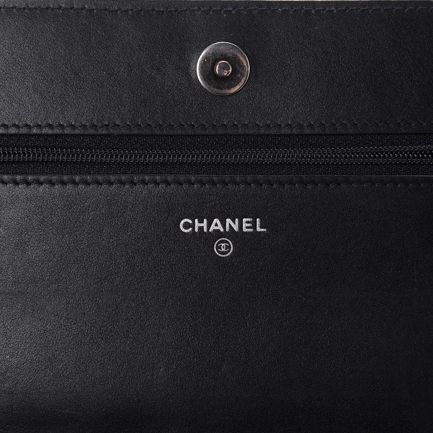 Chanel Caviar Quilted Boy Wallet On Chain WOC Black 8 of 12