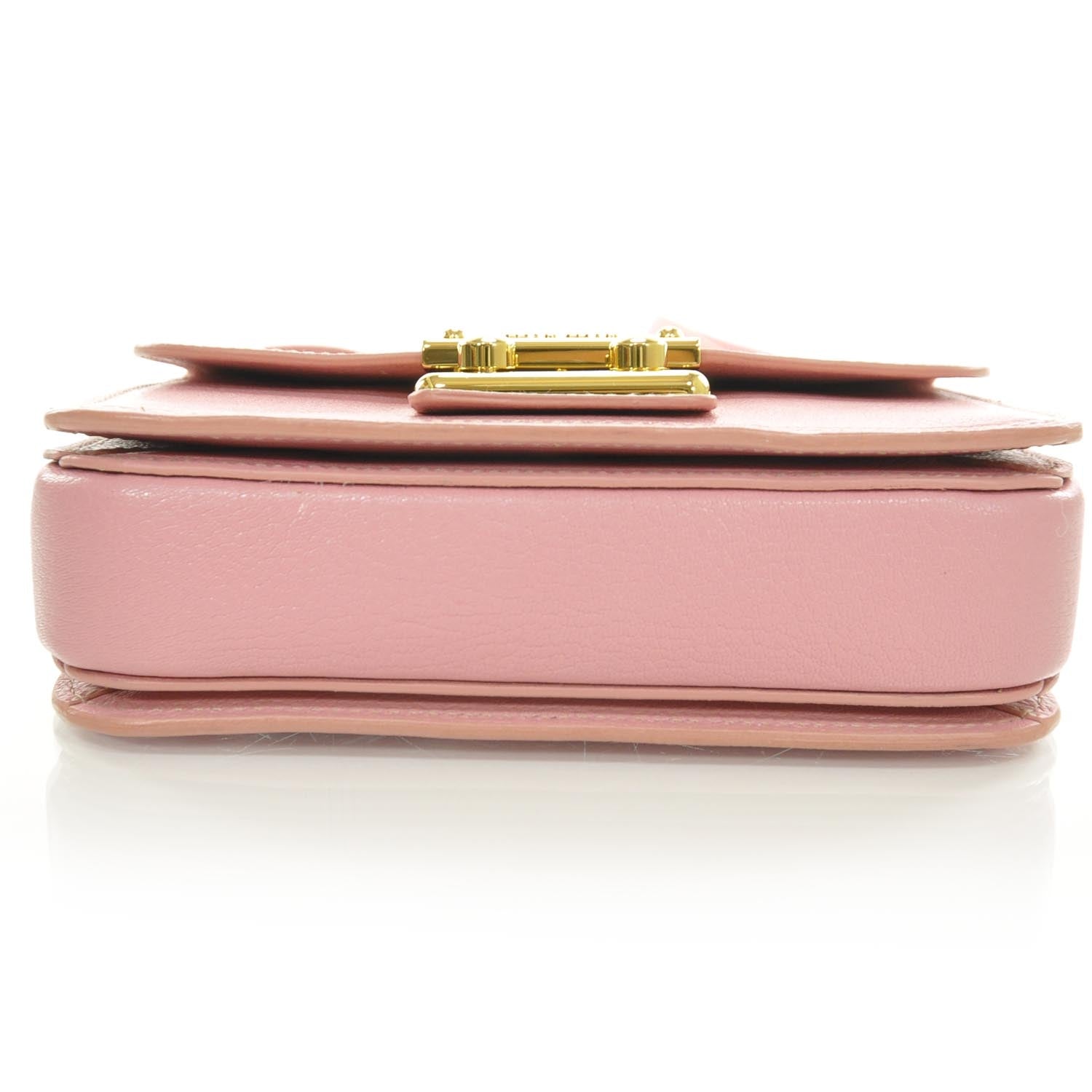 Miu Miu Leather Shoulder Bag Pink 4 of 7