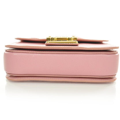 Miu Miu Leather Shoulder Bag Pink 4 of 7