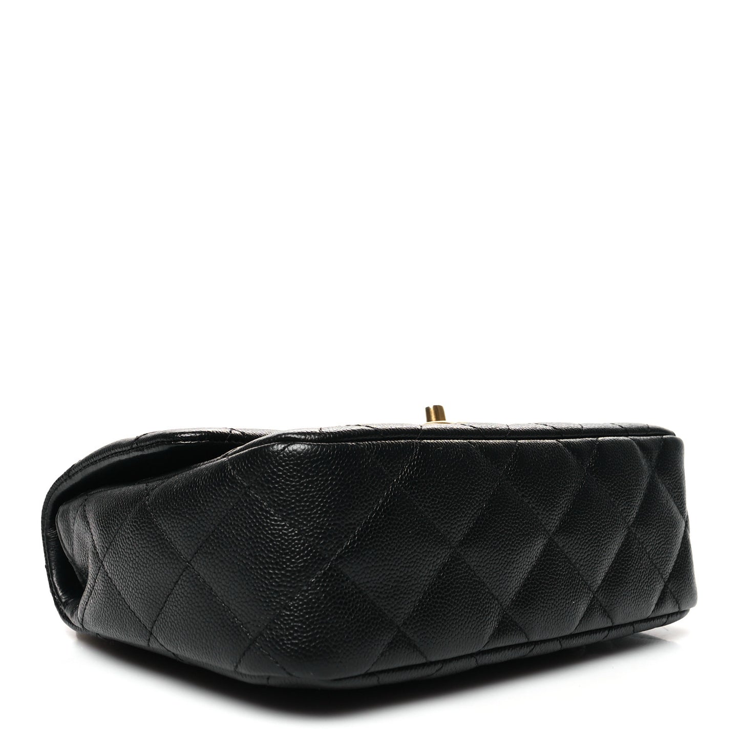Caviar Quilted Sweetheart Flap Black