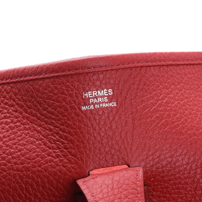 Hermes Taurillon Clemence Evelyne III GM Rouge Garance 6 of 7