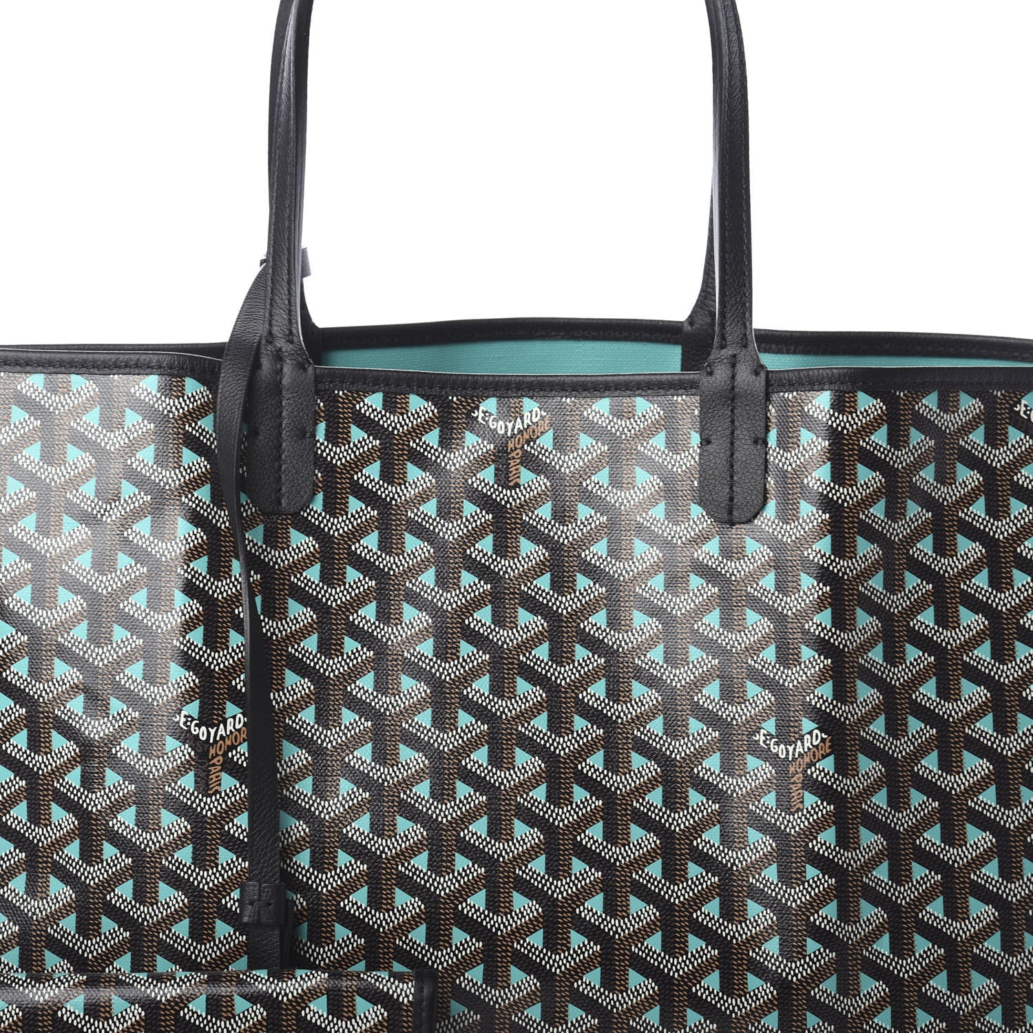 Goyard Goyardine Saint Louis Claire Voie PM Black Blue 8 of 10