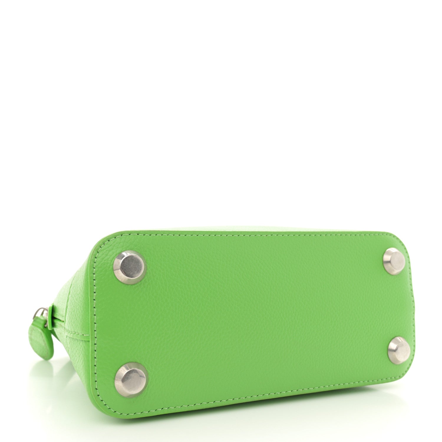 Balenciaga Grained Calfskin Logo XXS Ville Top Handle Bag Light Green Fuchsia 3 of 11