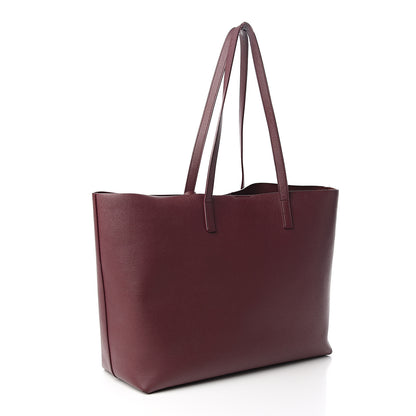 Saint Laurent Calfskin Large Shopping Tote Bordeaux 3 of 16