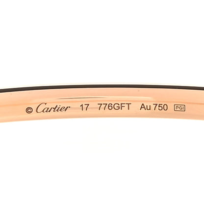Cartier 18K Pink Gold Diamond Etincelle de Cartier Bangle Bracelet 17 3 of 4