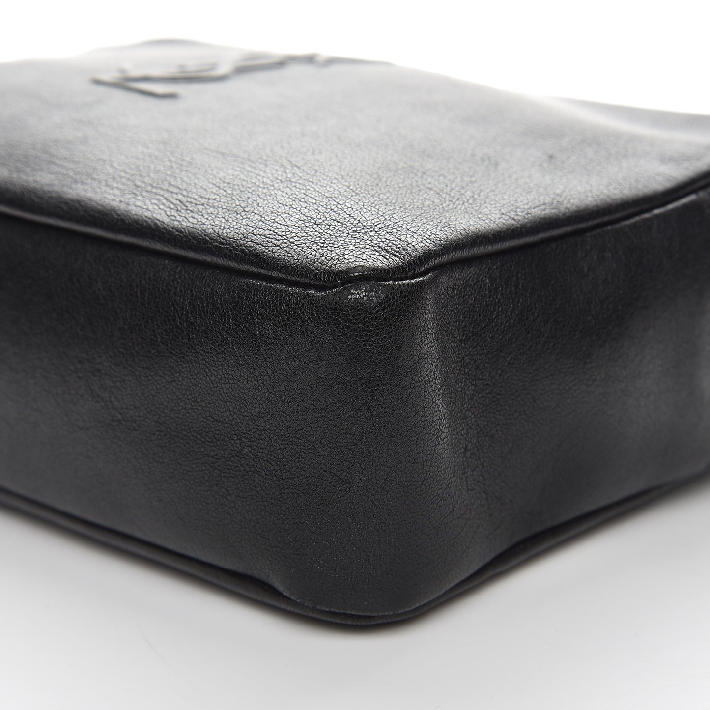Lambskin Monogram Small Lou Camera Bag Black