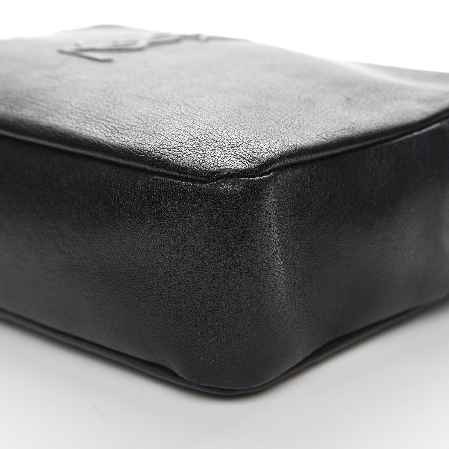 Saint Laurent Lambskin Monogram Small Lou Camera Bag Black 9 of 17