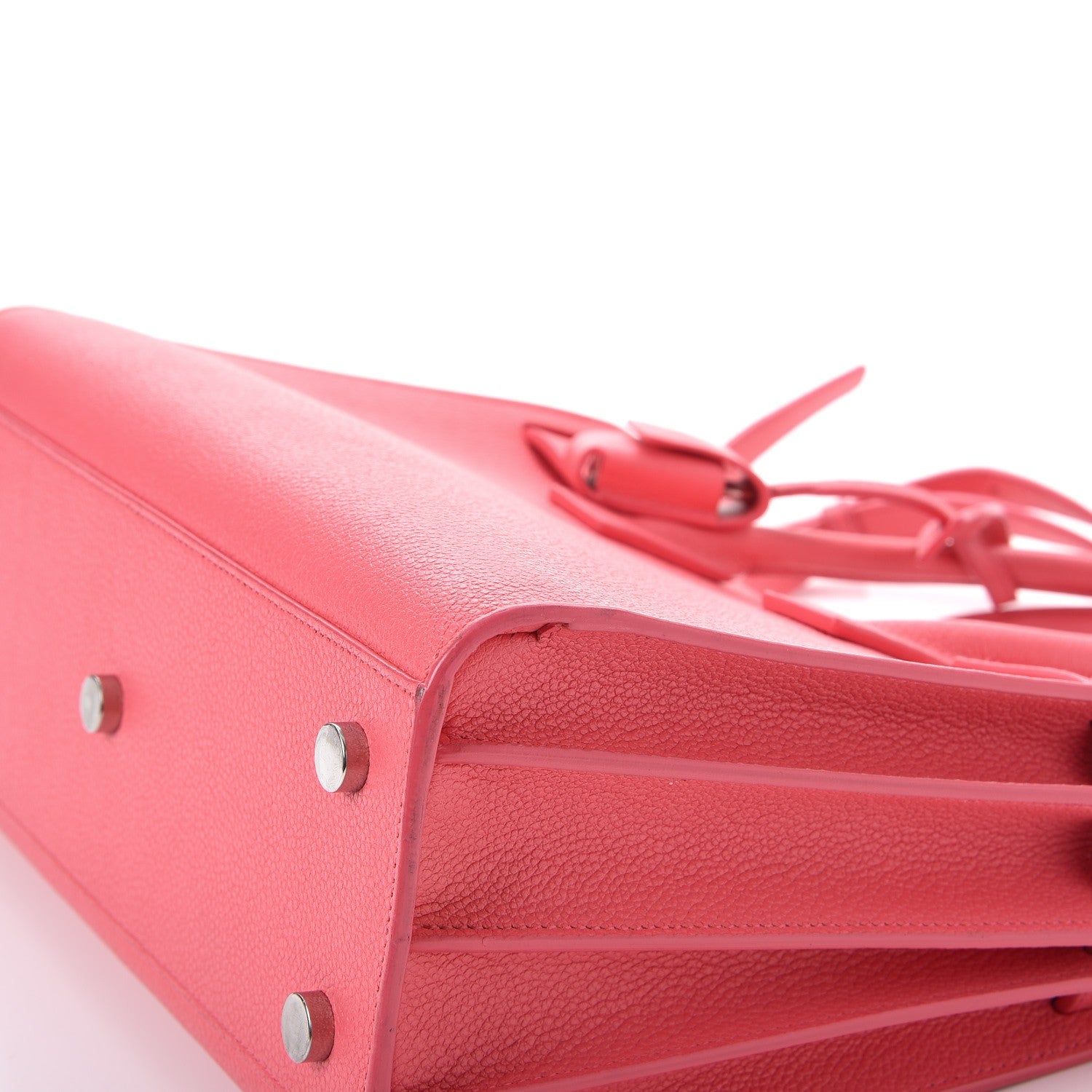 Saint Laurent Grained Calfskin Baby Sac De Jour Rose Clair 13 of 14