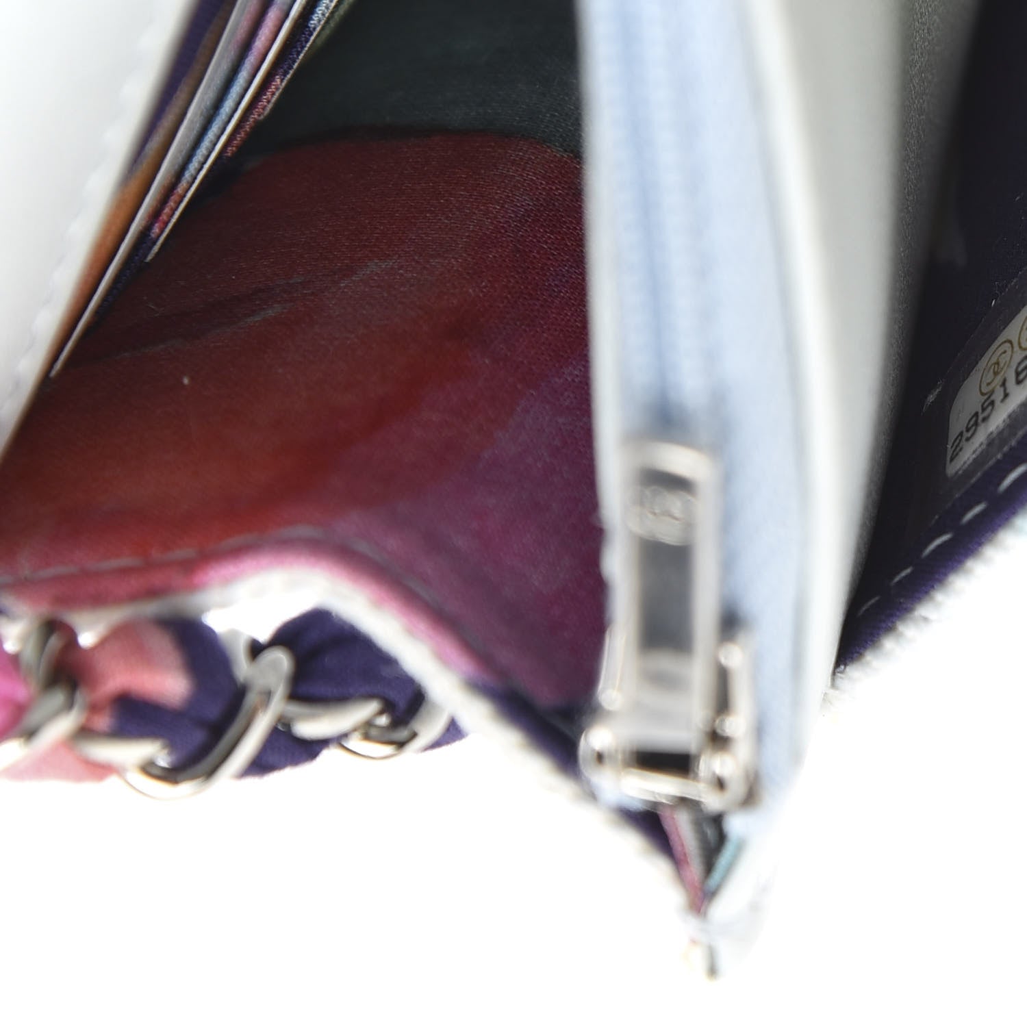 Chanel Canvas Quilted Jungle Jeans Wallet on Chain WOC Multicolor 10 of 12
