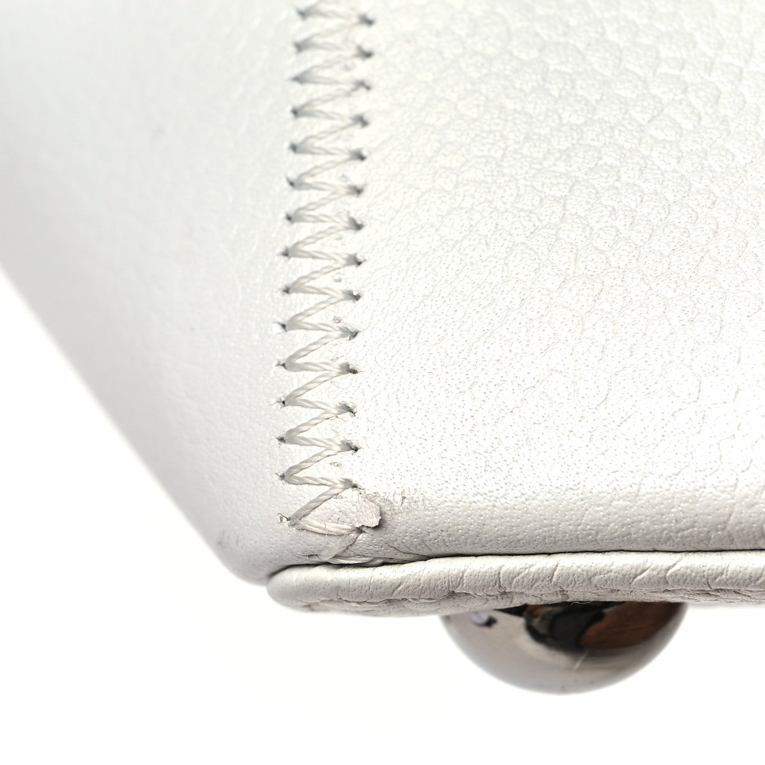 Chanel Caviar Square Stitched Bag White 13 of 14