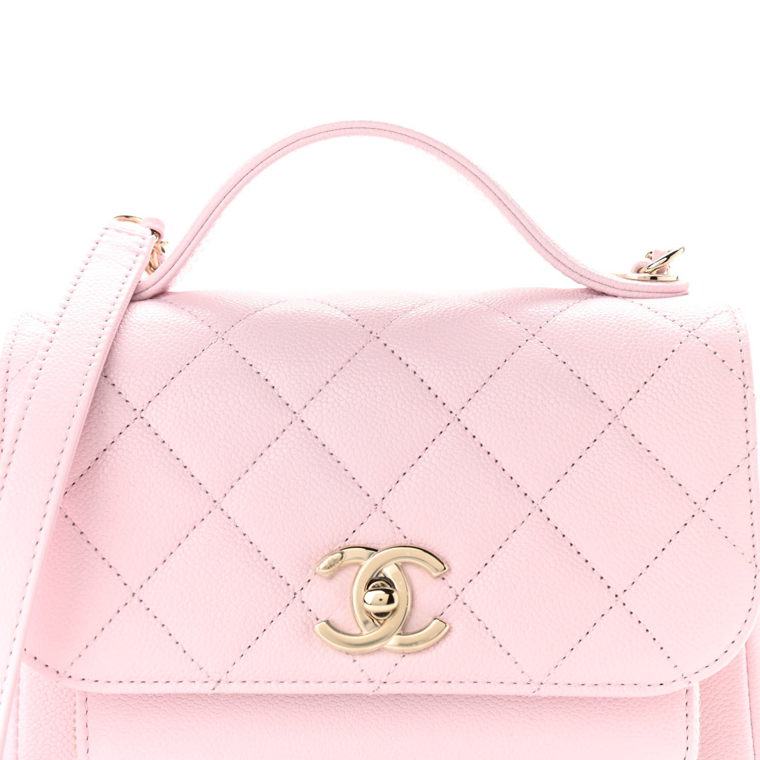 Chanel Caviar Quilted Mini Business Affinity Flap Light Pink 9 of 9