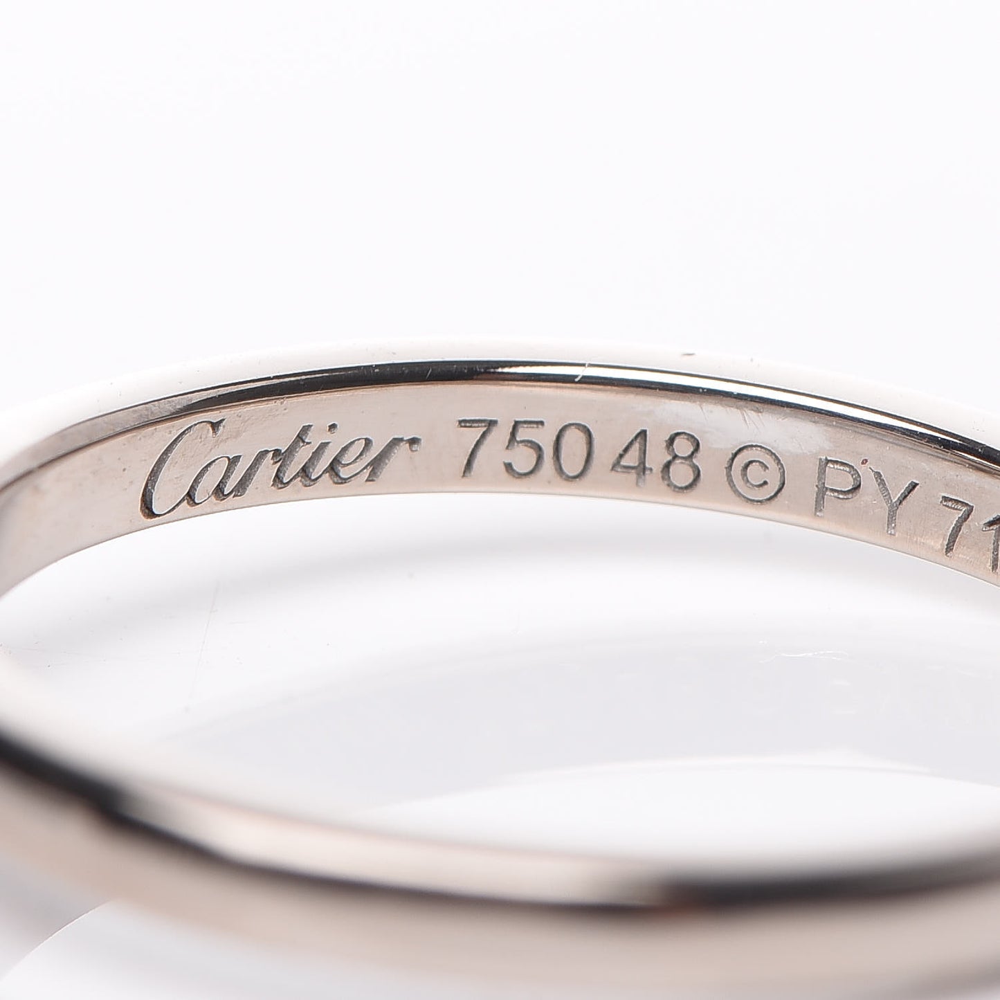 18K White Gold Diamond D'Amour Heart Ring 48 4.5