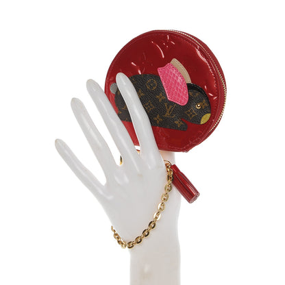 Louis Vuitton Vernis Animania Lapin Bunny Round Coin Purse Pomme D'Amour 2 of 6