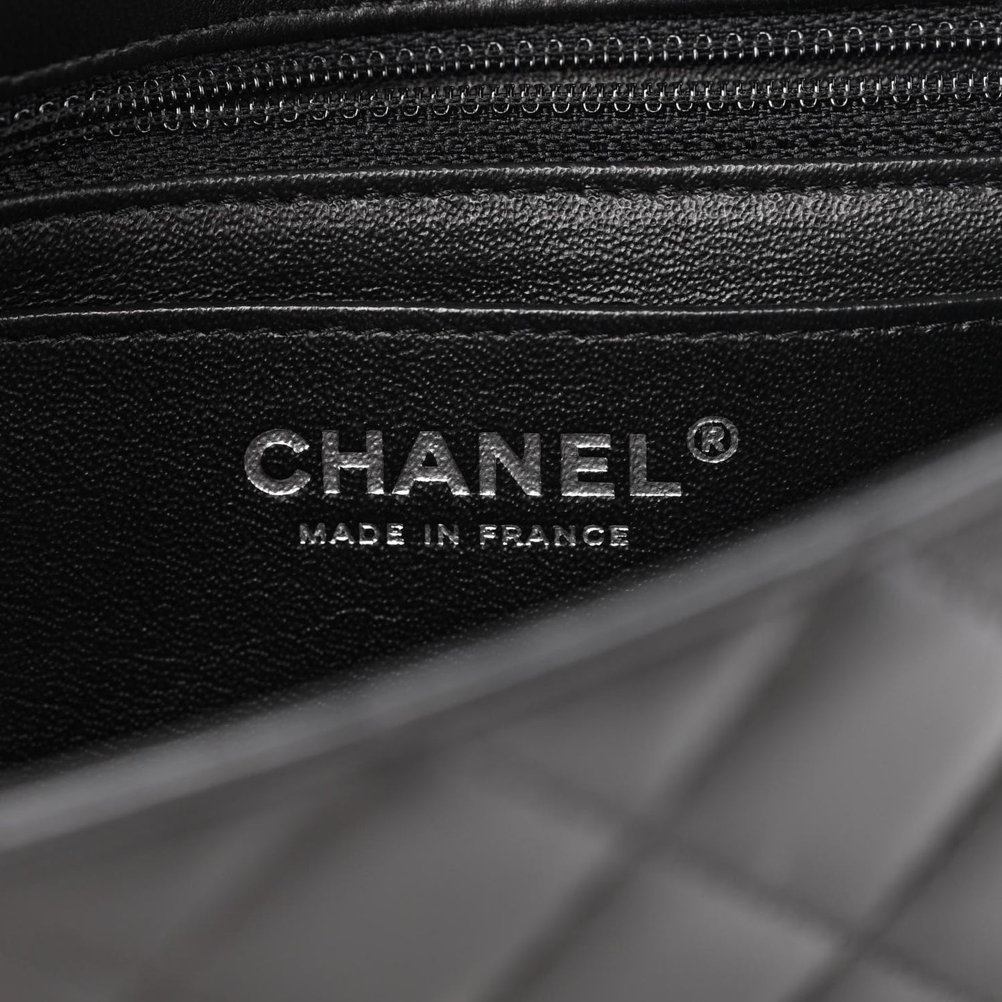 Lambskin Quilted Mini Rectangular Flap Black