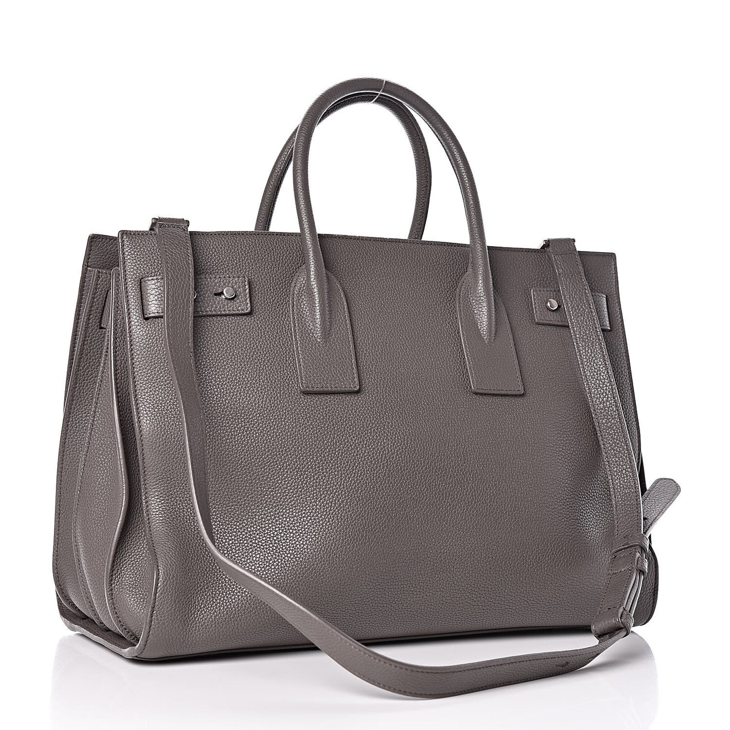 Grained Calfskin Medium Souple Sac De Jour Kaki Militaire