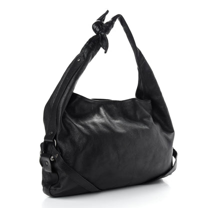 Burberry Prorsum Calfskin Hobo Bag Black 3 of 10