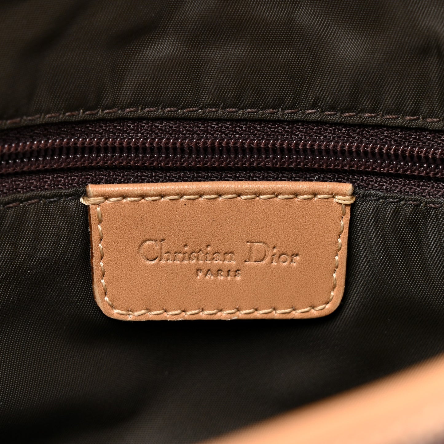 Monogram Double Saddle Bag Brown