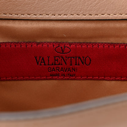 Valentino Garavani Vitello Rockstud Chain Flap Crossbody Bag Poudre 6 of 10