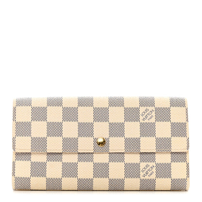 Louis Vuitton Damier Azur Sarah Wallet 1 of 9