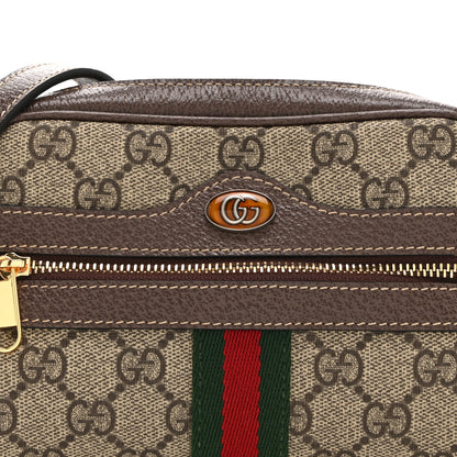Gucci GG Supreme Monogram Web Mini Ophidia Shoulder Bag Brown 8 of 10