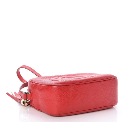 Gucci Pebbled Calfskin Small Soho Disco Bag Tabasco Red 4 of 7