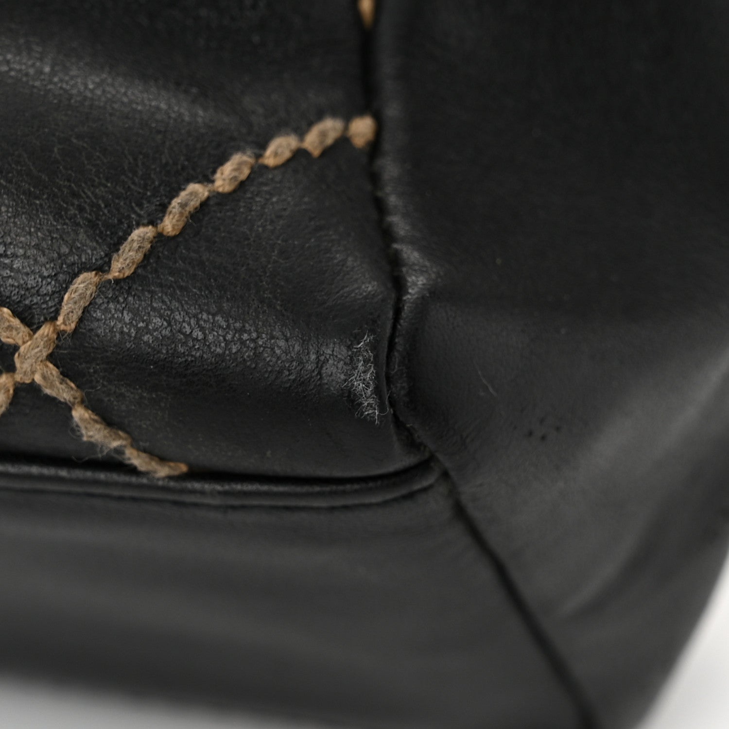 Chanel Calfskin Wild Stitch Shoulder Bag Black 11 of 11
