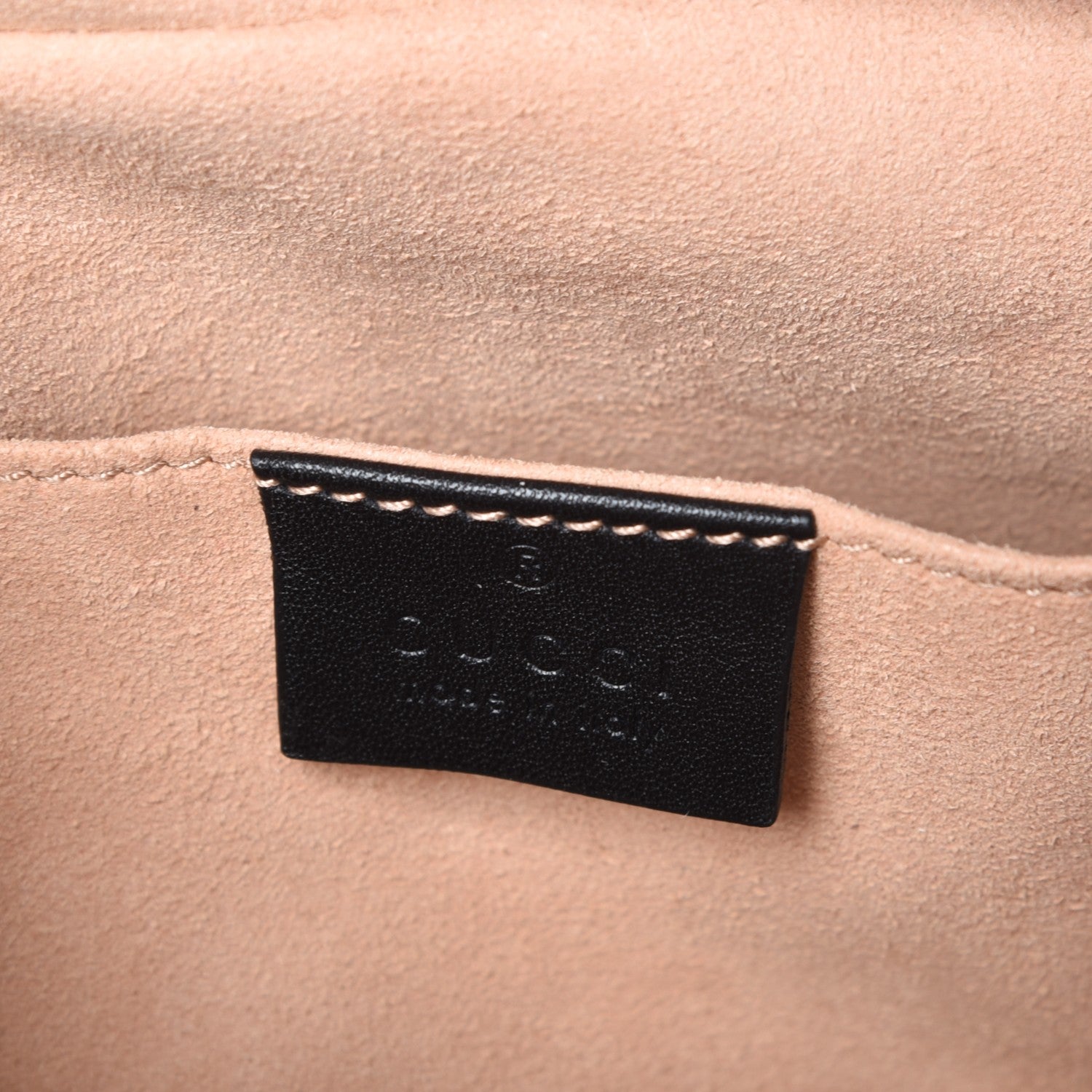 Gucci Calfskin Matelasse Small GG Marmont Chain Shoulder Bag Black 6 of 7