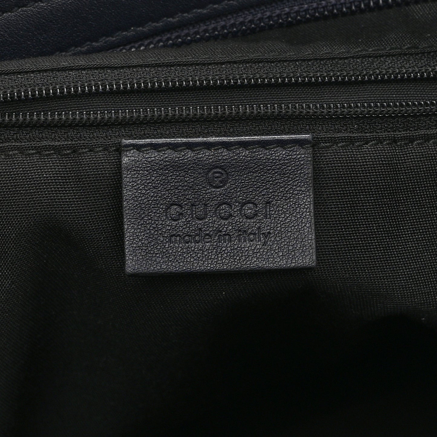 GG Plus Monogram Medium Flat Messenger Bag Navy