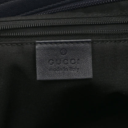 Gucci GG Plus Monogram Medium Flat Messenger Bag Navy 6 of 10