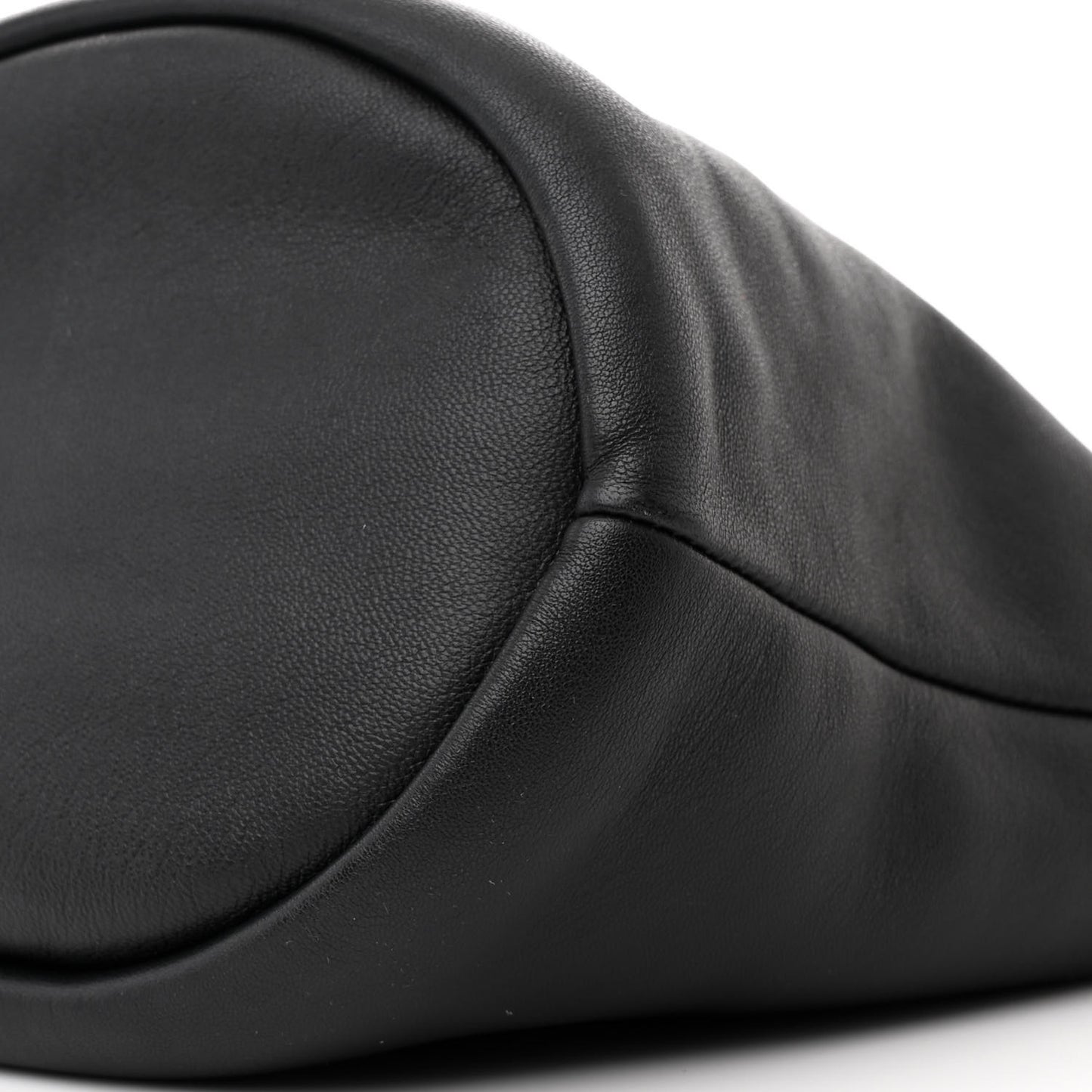 Mellow Nappa Lambskin Flamenco Bucket Bag Black