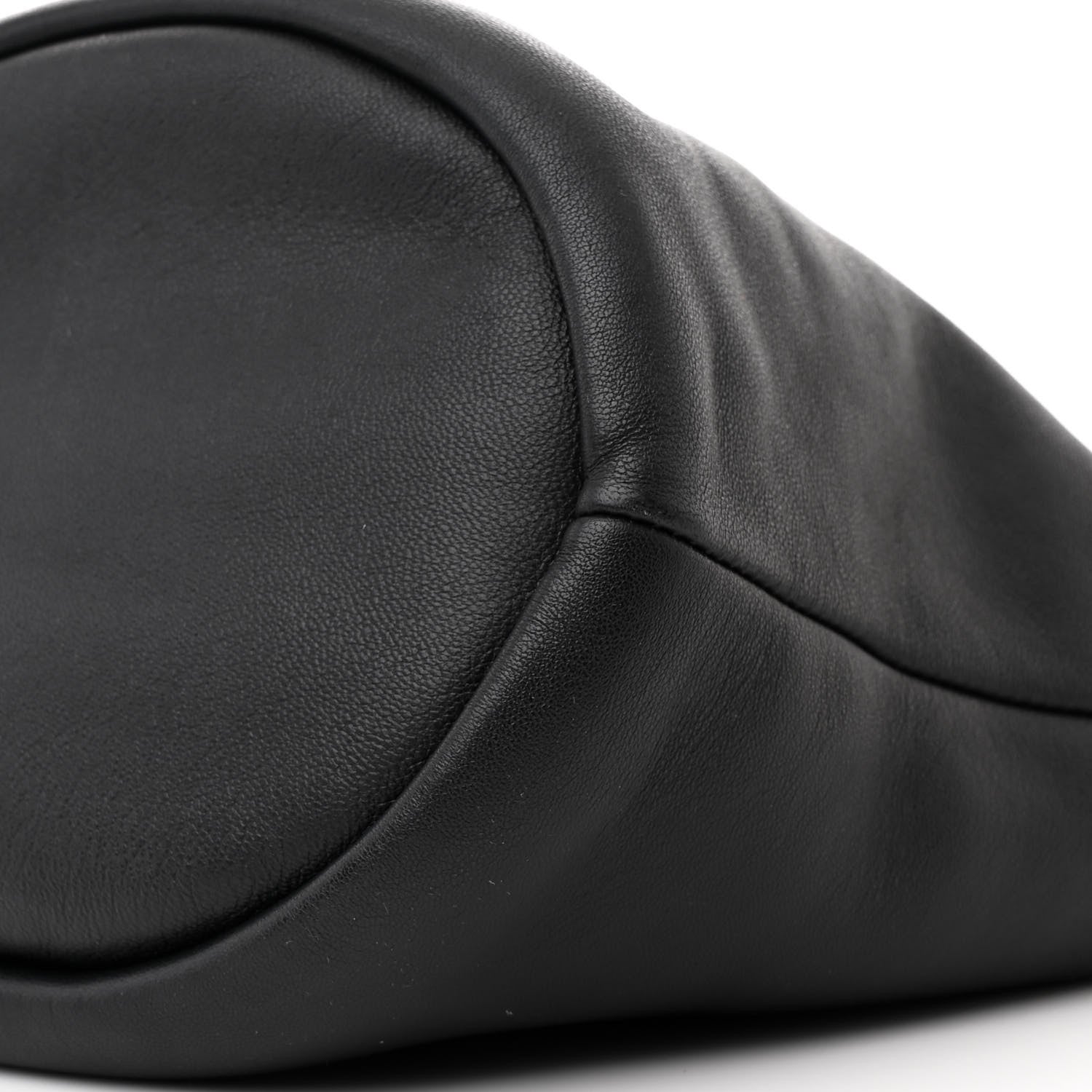 Loewe Mellow Nappa Lambskin Flamenco Bucket Bag Black 9 of 11