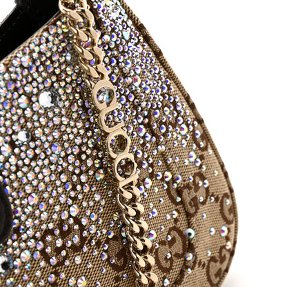 Gucci Monogram Crystal Mini Jackie Notte Bag Camel Ebony 11 of 11