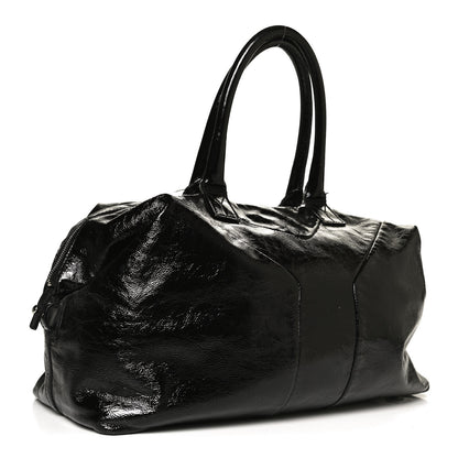 Saint Laurent Textured Patent Medium Easy Y Bag Black 3 of 15