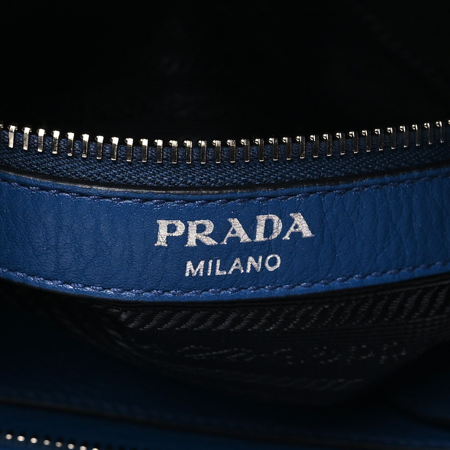 Prada Vitello Phenix Logo Hobo Bluette 6 of 11