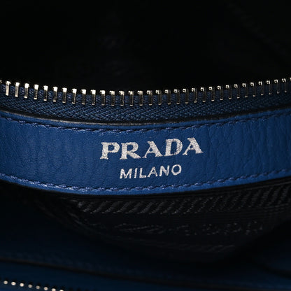Prada Vitello Phenix Logo Hobo Bluette 6 of 11