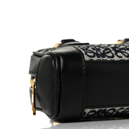 Loewe Jacquard Anagram Calfskin Amazona Nano Black Navy 6 of 7
