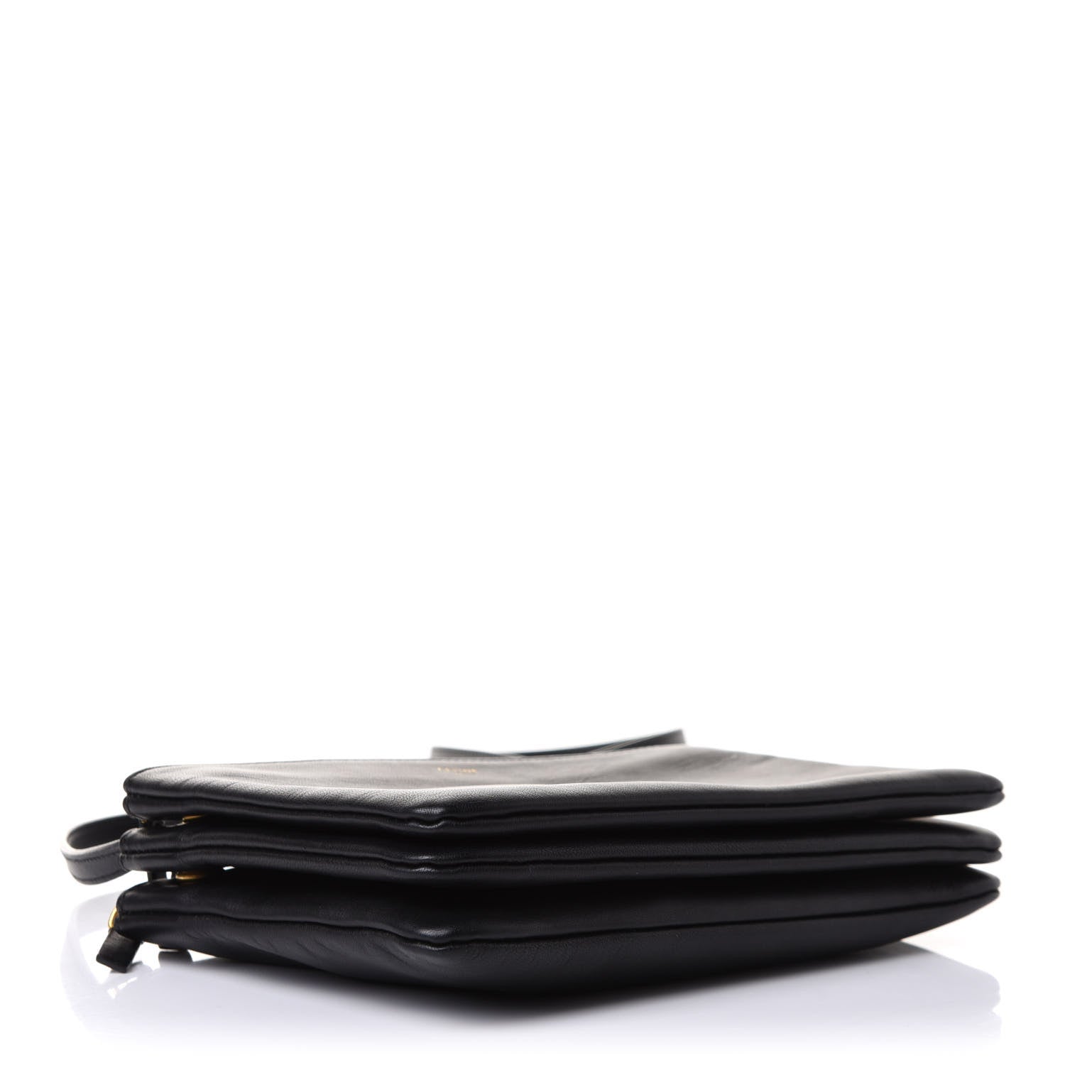 Celine Lambskin Small Trio Crossbody Bag Black 4 of 10